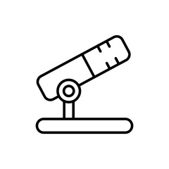 Microphone outline icons, minimalist vector illustration ,simple transparent graphic element .Isolated on white background