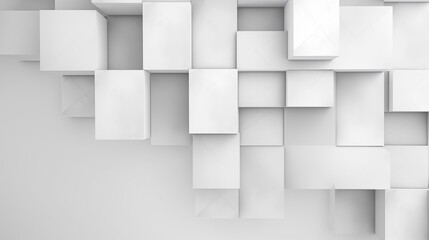 A wall of white and gray geometric pattern abstract background
