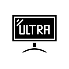 ultra television solid icon