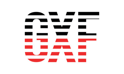 GXF three initial letter iconic line negative space minimal logo design vector template. monogram, abstract, wordmark, business, typography, minimalist, brand, company, flat, modern, unique, simple