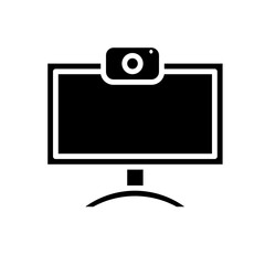 television, camera solid icon
