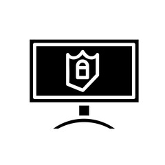  television, protectionn solid icon