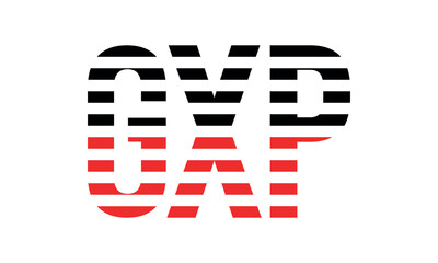 GXP three initial letter iconic line negative space minimal logo design vector template. monogram, abstract, wordmark, business, typography, minimalist, brand, company, flat, modern, unique, simple