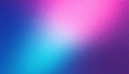 Fotobehang blue pink purple , color gradient rough abstract background shine bright light and glow template empty space , grainy noise grungy texture © Adam