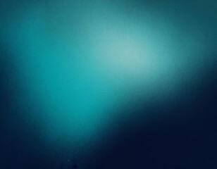 dark blue teal , color gradient rough abstract background shine bright light and glow template empty space , grainy noise grungy texture