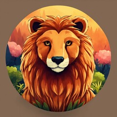 illustration of a lion