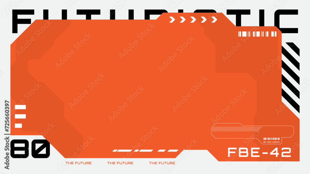 Fototapete abstract futuristic background with cyberpunk style design