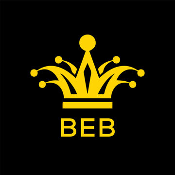 BEB   logo design template vector. BEB  Business abstract connection vector logo. BEB  icon circle logotype.
