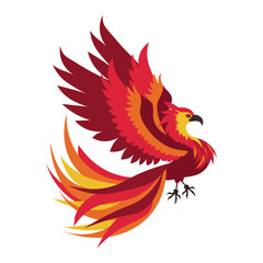 Phoenix. The magic bird. Vector