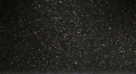 Gold glitter texture on black background. Golden glitter background. Gold glitter texture - obrazy, fototapety, plakaty