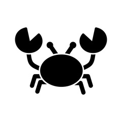 Crab Vector Icon - obrazy, fototapety, plakaty