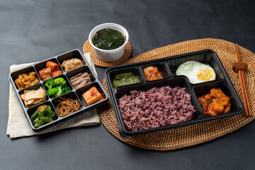 Bossam, pork, boiled pork, spicy pork ribs, ribs, pork front legs, shrimp gambas, gambas, stir-fried pork, lunchbox, Jeju, pork back ribs,