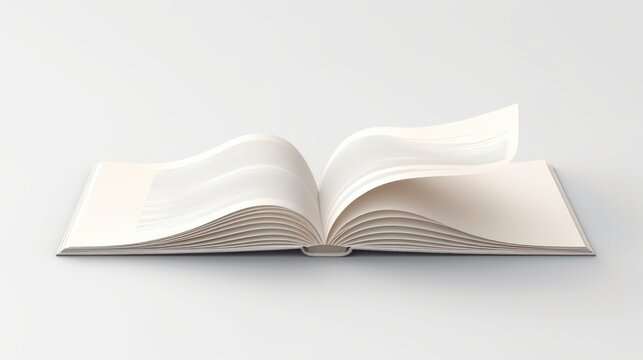 Open book side view mockup. Realistic flipping pages, education, paper, open, literature, nature, imagination, read, page, creative, ecology, environment, travel, vacation.