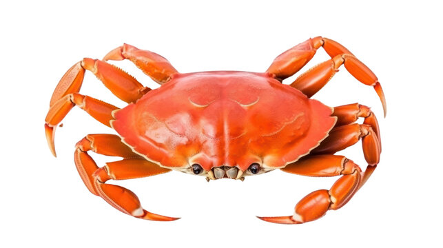 Crab isolated on transparent and white background.PNG image