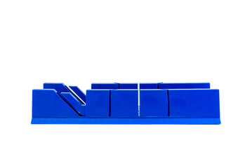 Plastic corner cutting mold isolated on white background.