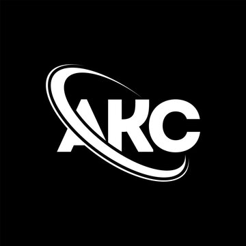 AKC logo. AKC letter. AKC letter logo design. Initials AKC logo linked with circle and uppercase monogram logo. AKC typography for technology, business and real estate brand.