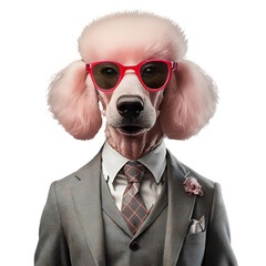 Ultra-Realistic Pitbull Portrait with Canon EOS 5D Mark IV and 50mm Prime Lens
Pit Bull dog dressed in an elegant suit with a nice tie. Fashion portrait of an anthropomorphic animal posing 