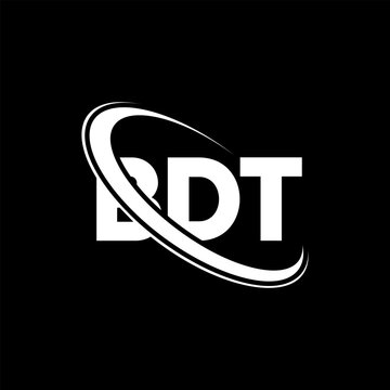 BDT logo. BDT letter. BDT letter logo design. Initials BDT logo linked with circle and uppercase monogram logo. BDT typography for technology, business and real estate brand.