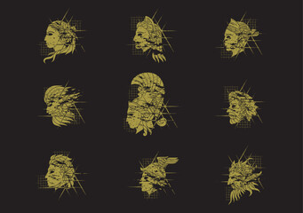 GRUNGE ELEMENT COLLECTION - GOD & GODDESS