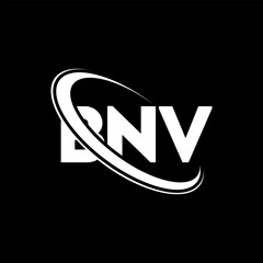 BNV logo. BNV letter. BNV letter logo design. Initials BNV logo linked with circle and uppercase monogram logo. BNV typography for technology, business and real estate brand.