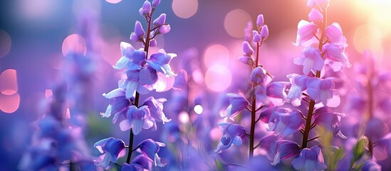 flower Angelonia bokeh abstract background