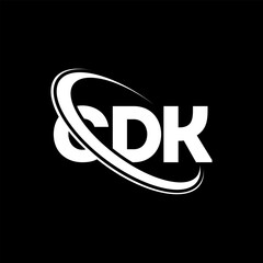 CDK logo. CDK letter. CDK letter logo design. Initials CDK logo linked with circle and uppercase monogram logo. CDK typography for technology, business and real estate brand.