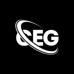 CEG logo. CEG letter. CEG letter logo design. Initials CEG logo linked with circle and uppercase monogram logo. CEG typography for technology, business and real estate brand. - obrazy, fototapety, plakaty