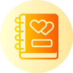 love books gradient icon