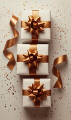 Gift with ribbon: a visual symphony of surprise and celebration, elegance, joy, and the artistry of gifting, captured in stunning detail and vibrant color for various occasions and heartfelt moments