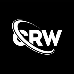 Fototapeta na wymiar CRW logo. CRW letter. CRW letter logo design. Initials CRW logo linked with circle and uppercase monogram logo. CRW typography for technology, business and real estate brand.