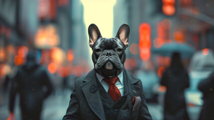 A Dog of Business - obrazy, fototapety, plakaty