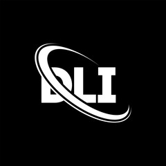 DLI logo. DLI letter. DLI letter logo design. Initials DLI logo linked with circle and uppercase monogram logo. DLI typography for technology, business and real estate brand. © mamun25g