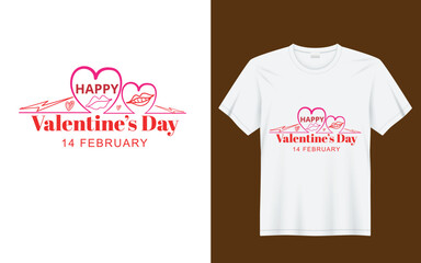 valentine,s day couple romantic t-shirt design