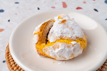 Melow, lemon cookies, cookies, basil scones, matcha, vanilla, cold brew, truffle cheese, mugwort pound, cake, ice cream, latte, cafe, drinks,