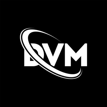 DVM logo. DVM letter. DVM letter logo design. Initials DVM logo linked with circle and uppercase monogram logo. DVM typography for technology, business and real estate brand.