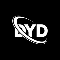 DYD logo. DYD letter. DYD letter logo design. Initials DYD logo linked with circle and uppercase monogram logo. DYD typography for technology, business and real estate brand. © mamun25g