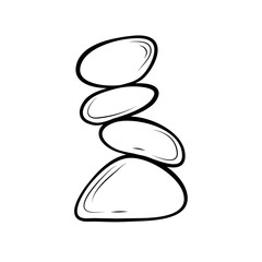 Spa Stone Icon Outline 