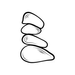 Spa Stone Icon Outline 