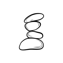 Spa Stone Icon Outline 