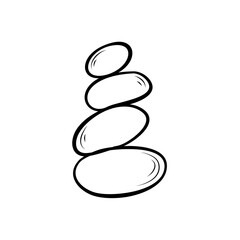 Spa Stone Icon Outline 