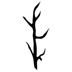 Tree Branch Silhouette Illustration 