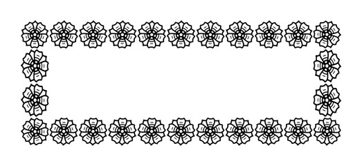 Floral circular ornaments