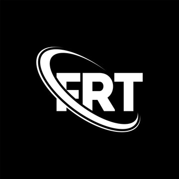FRT logo. FRT letter. FRT letter logo design. Initials FRT logo linked with circle and uppercase monogram logo. FRT typography for technology, business and real estate brand.