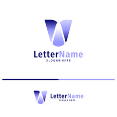 Modern letter V logo design vector. Creative V logo concepts template
