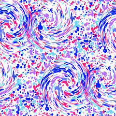 Seamless pattern with a simple abstract drawing. Vector illustration.