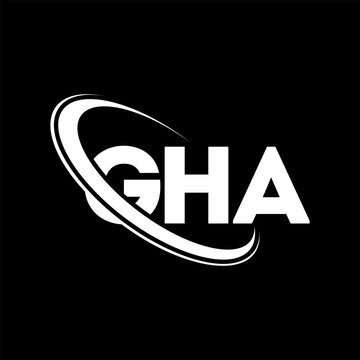 GHA logo. GHA letter. GHA letter logo design. Initials GHA logo linked with circle and uppercase monogram logo. GHA typography for technology, business and real estate brand.