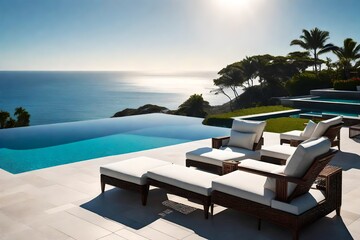 Fototapeta premium pool in the morning