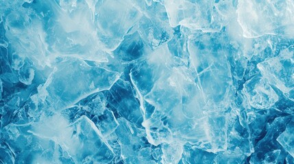 Blue ice covered surface close up. Suitable for winter or nature themed designs