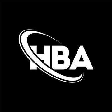 HBA logo. HBA letter. HBA letter logo design. Intitials HBA logo linked with circle and uppercase monogram logo. HBA typography for technology, business and real estate brand.