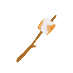 Marshmallow And Stick Illustration 